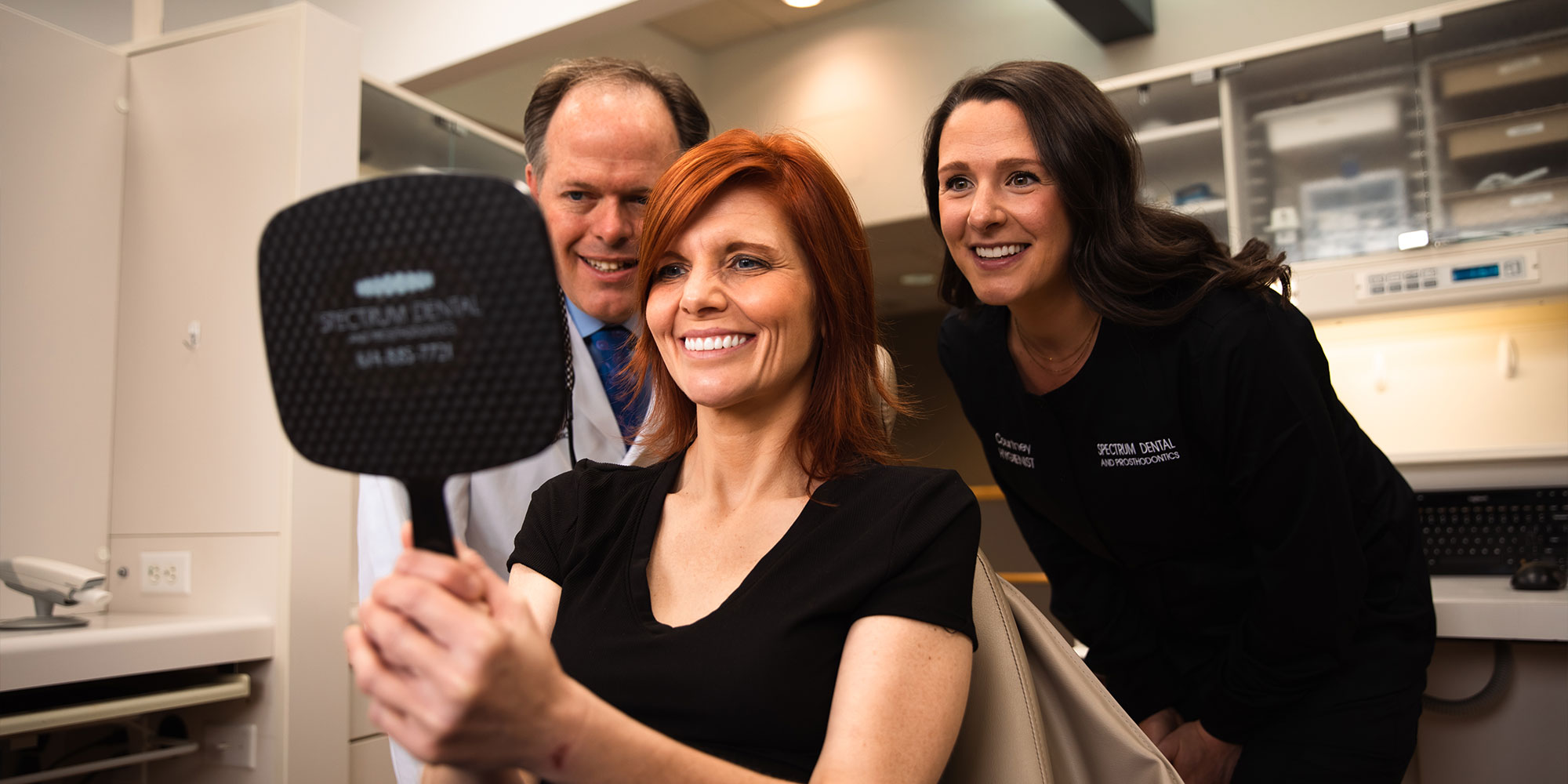 patient smiling confidently after their dental procedure